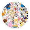 50 Mini Doodle Stickers Suitcase Mobile Phone Kettle Computer Waterproof Stickers