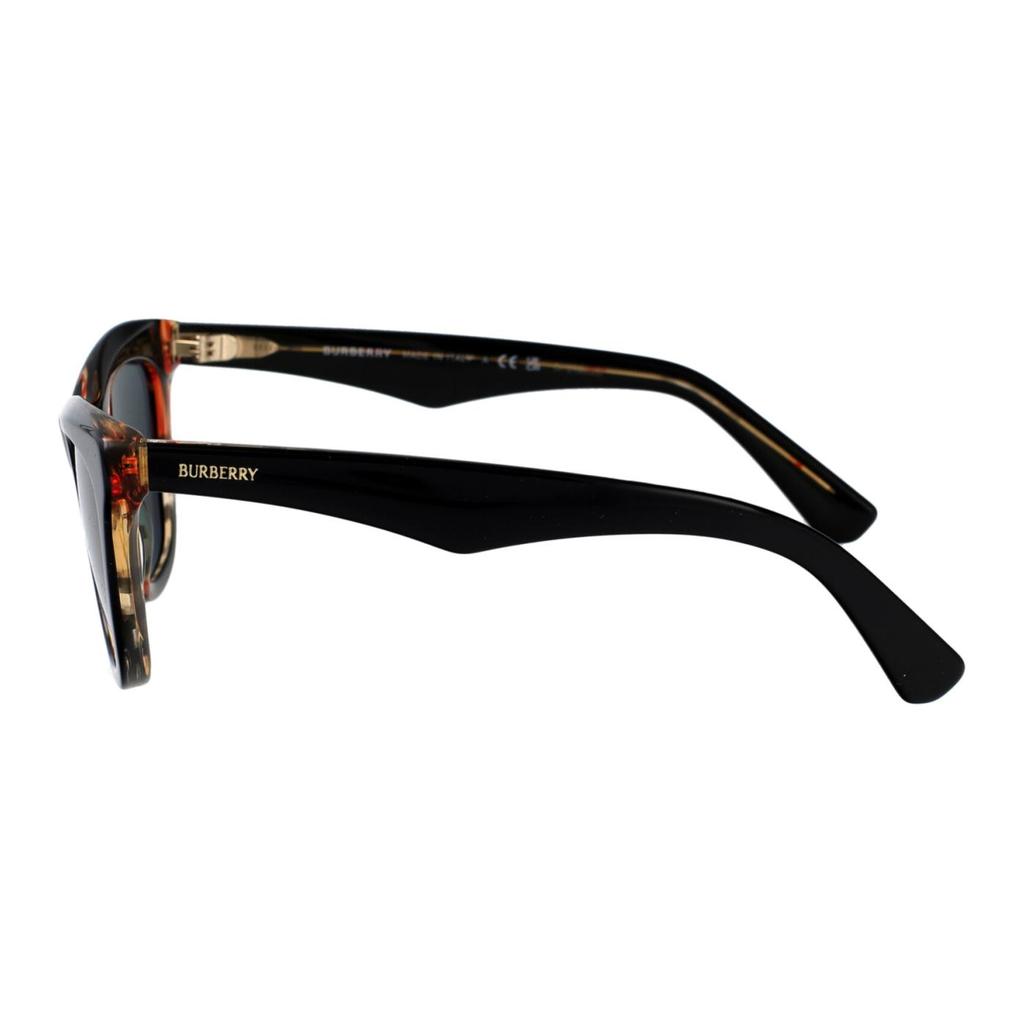 Burberry Full Frame Design Acetate Cat Eye Sunglasses Women Sunglasses Black BE4435