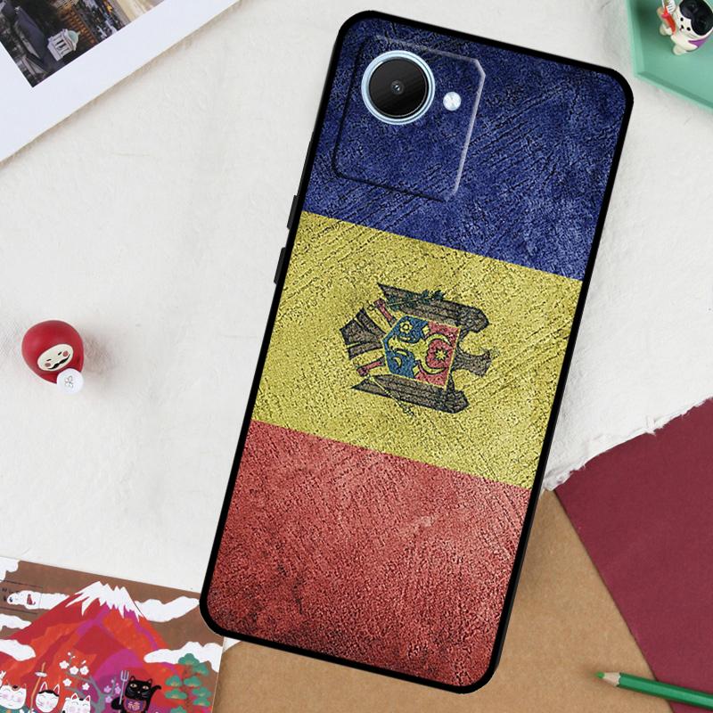 

Moldova Flag Moldavians For Realme GT 6T 6 5 GT 7 Pro C61 C55 C53 C51 C21Y C25S C67 C75 10 11 12 13 14 Pro Plus Case Realme C35