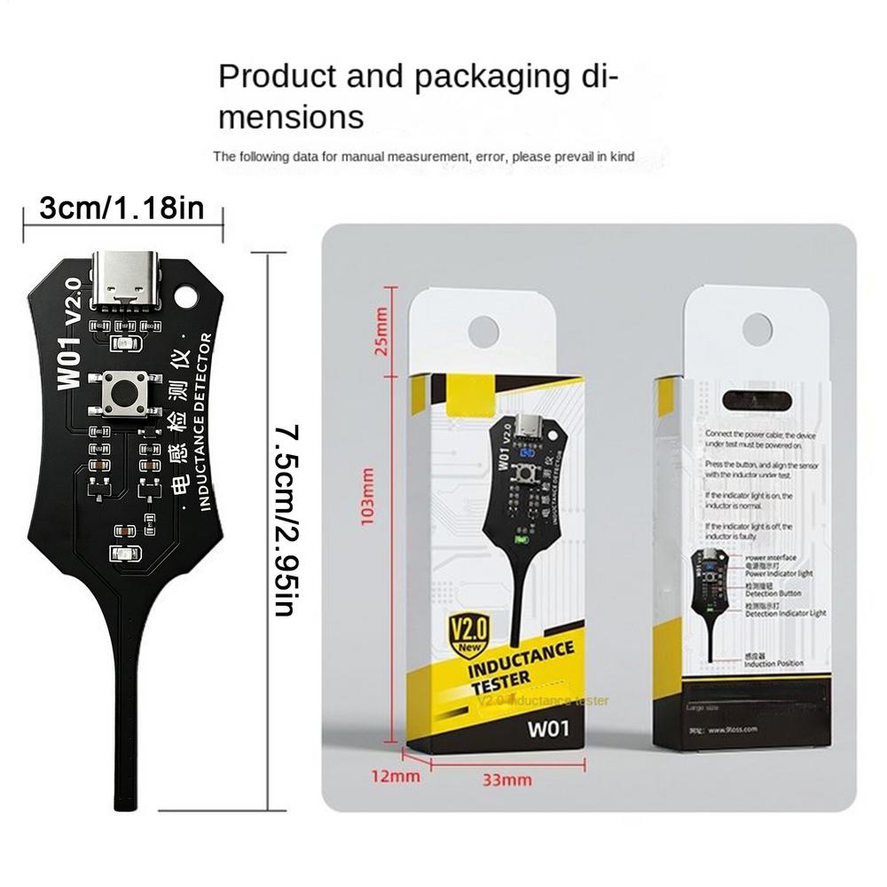 Circuit Board Inductance Tester Motherboard Inductance Tester High Precision Motherboard Faults Detection for Laptop Phone