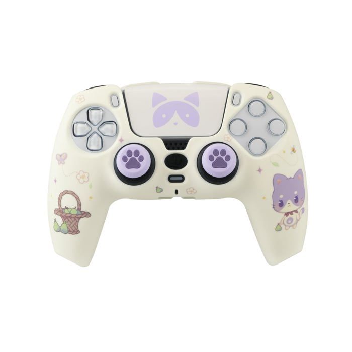 Kit Accessoires PS5 - TANOOKI - TNK0001 - Coque Rigide - Grips - Sticker Touchpad