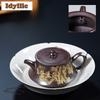 250ml Yixing Purple Clay Teapots Handmade Gold Carved Pot Raw Ore Purple Mud Kettle Chinese Zisha Tea Set Cafes Ornaments Craft