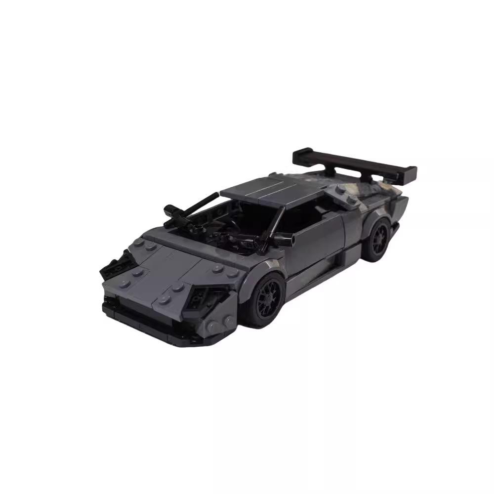 Car Building Block Rambo Batkini Sports Car Racing Model Assembly Toy Compatible Set