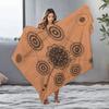 Coperta Ponderata in Pile Boho Mandala Paisley Nero Morbida Calda Decorativa per Letto Divano Copricuscino Regalo