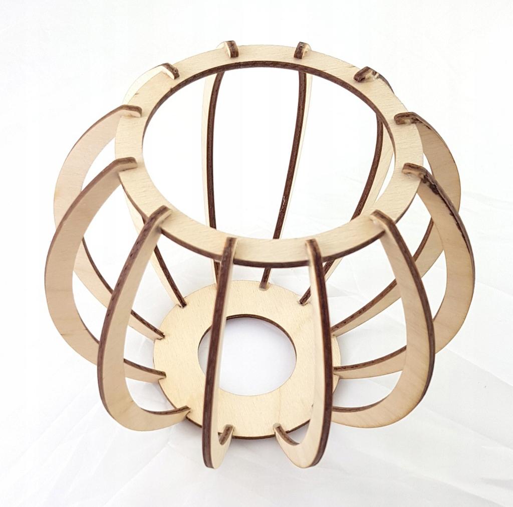 Hängelampe, Deckenleuchter, Holz, LED-Lampenschirm