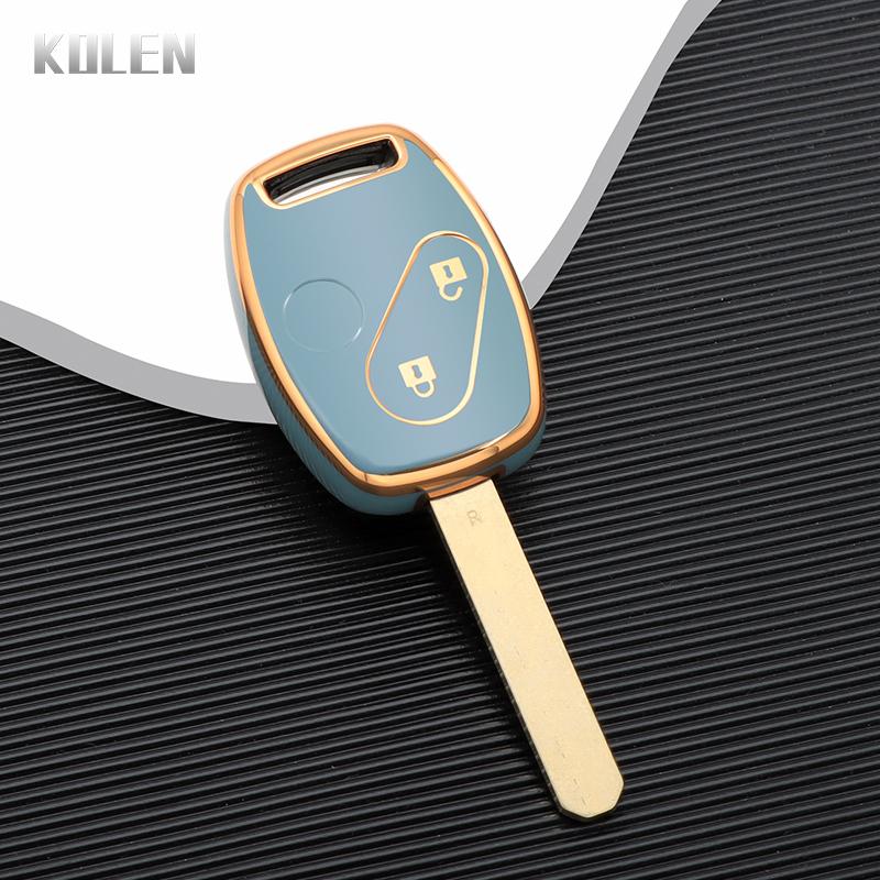 New Tpu Car Key Case Shell Cover For Honda Accord Civic Crv Cr-V Pilot Insight Ridgeline Protector Holder Fob Bag Accessories