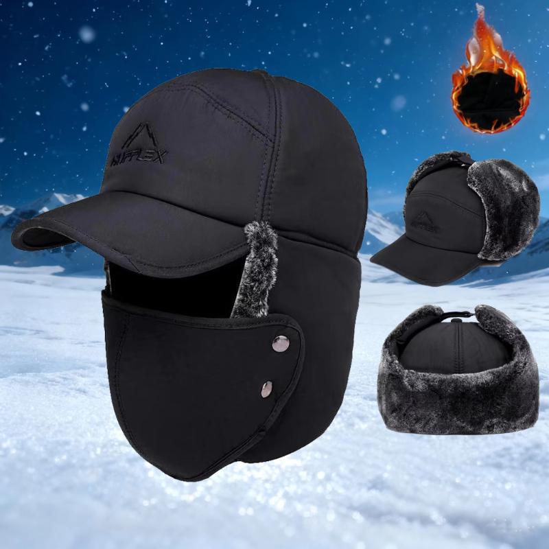 2025 Cycling Cap Winter Warm Hat Thickened Mask Motorcycle Thickened Warm Cotton Hat Windproof Ski Outdoor Sports Fisherma