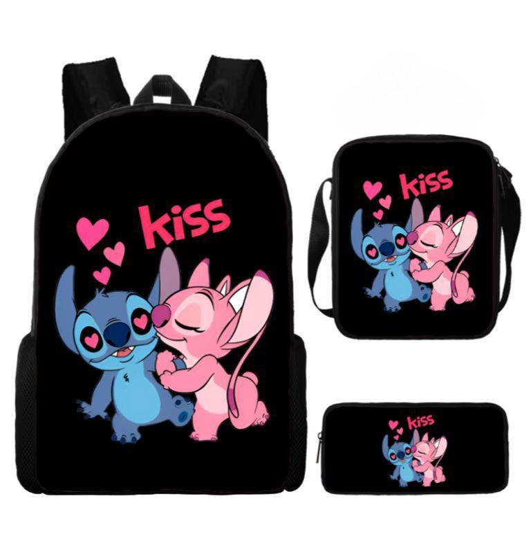 Lilo Unisex Kids Backpack Set Waterproof Oxford School Activities Outdoor