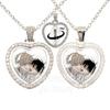 Low Tide In Twilight Necklace Taeju YEO Euihyun KIM Glass Heart Pendant Double Sided Necklace 360 Degree Rotation Jewelry Gift