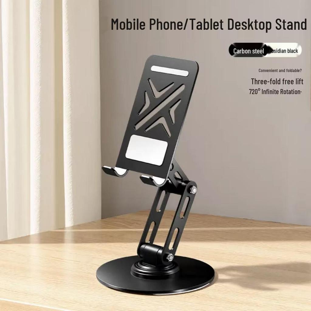 360° Foldable Metal Phone Holder: Perfect for Streaming, Videos, and Hands-Free Use