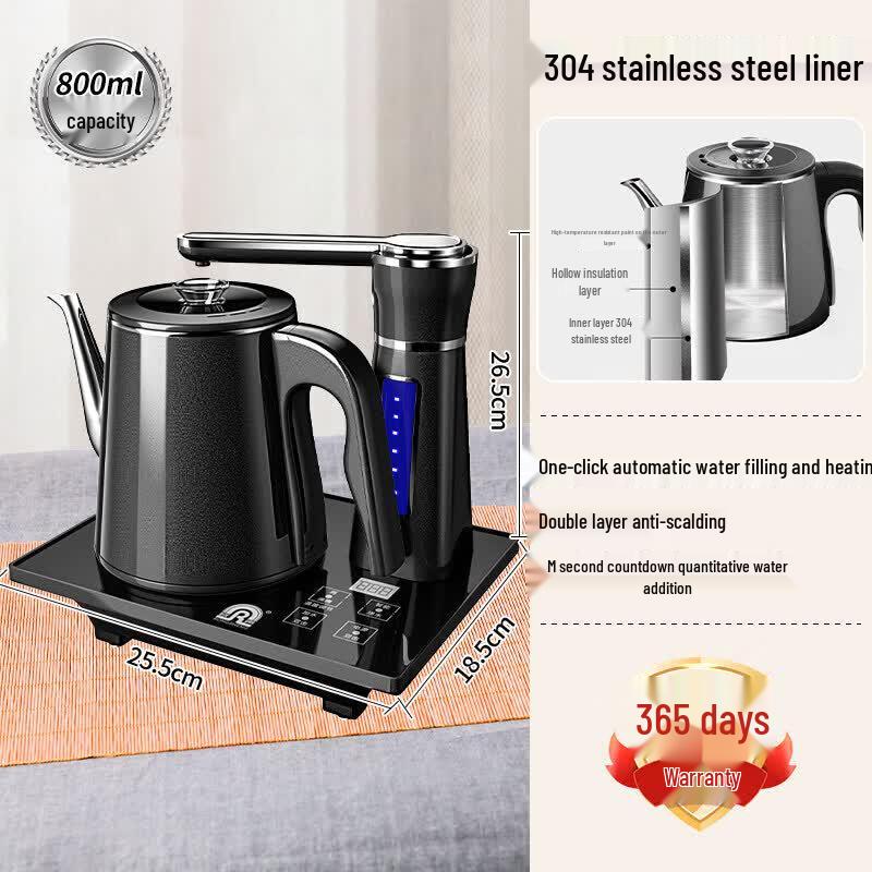 Qiwei Integrated Electric Tea Station with Kettle and Induction Cooker