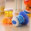 Multifunctional Automatic Soap Dispensing Pot Brush Kitchen Cleaning Scrubber Household Tool