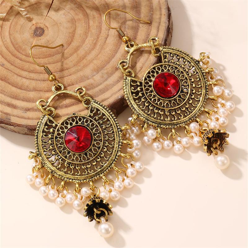 Flower Drop Earrings With Zinc Alloy Material For Women Fashion Jewelry