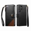 For Samsung Galaxy S26/S25 Edge/S24/S23/S22 Ultra Wallet Case, RFID Blocking 3 Card Slots, Shockproof Cover with Wrist Strap