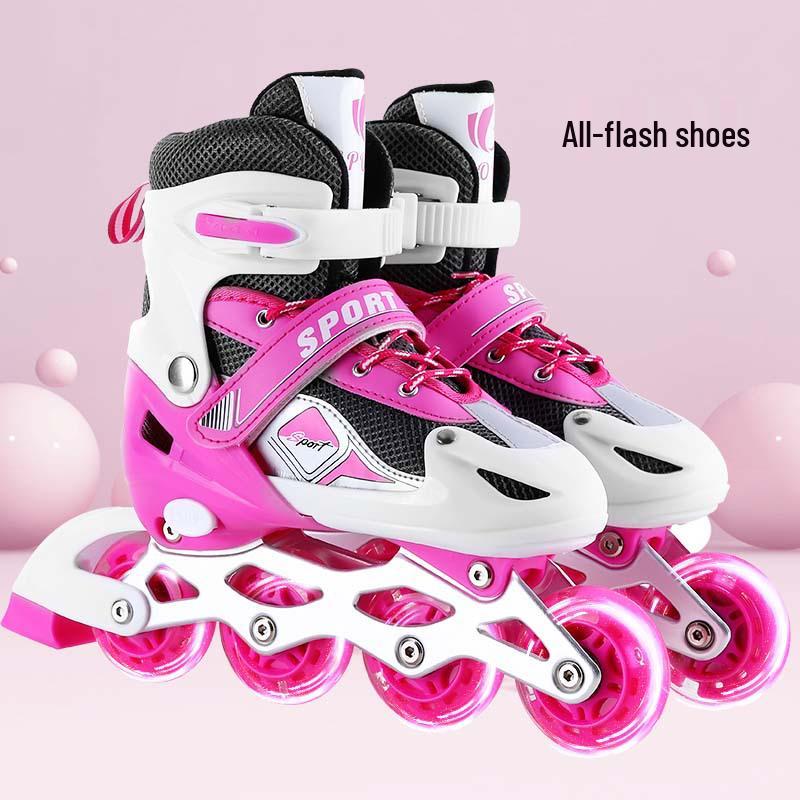 

Регулируемые роликовые коньки с подсветкой для детей и взрослых M (Adjustable 33-37)