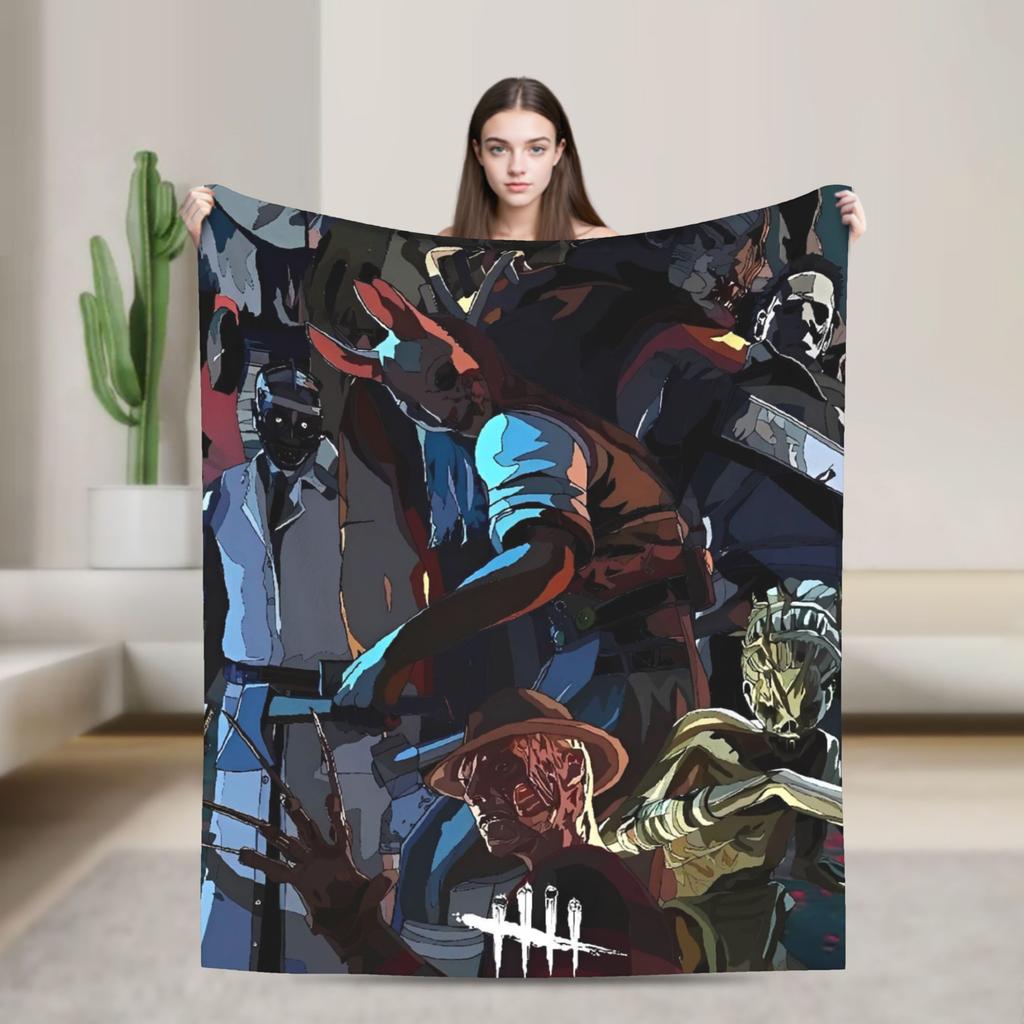 Deads by Daylights Warm Blanket  Picnic Plush Bedding Throws Novelty Outdoor Flannel Bedspread Sofa Bed Cover