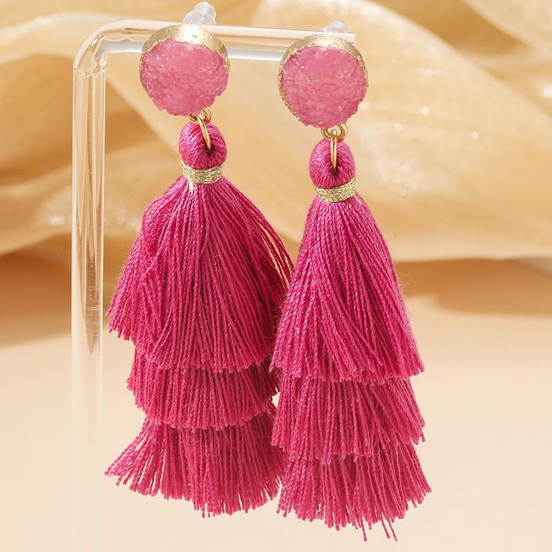 Exquisite Tassel Earrings: European & American Fashion Statement