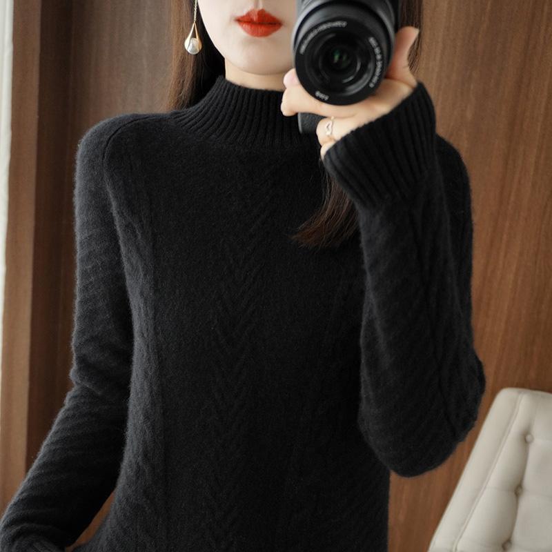 Women Sweater Turtleneck MODERN NEW SAGA Winter Knitted Pullover Autumn Soft Warm Wool Sweaters Knit Top Female Jumper