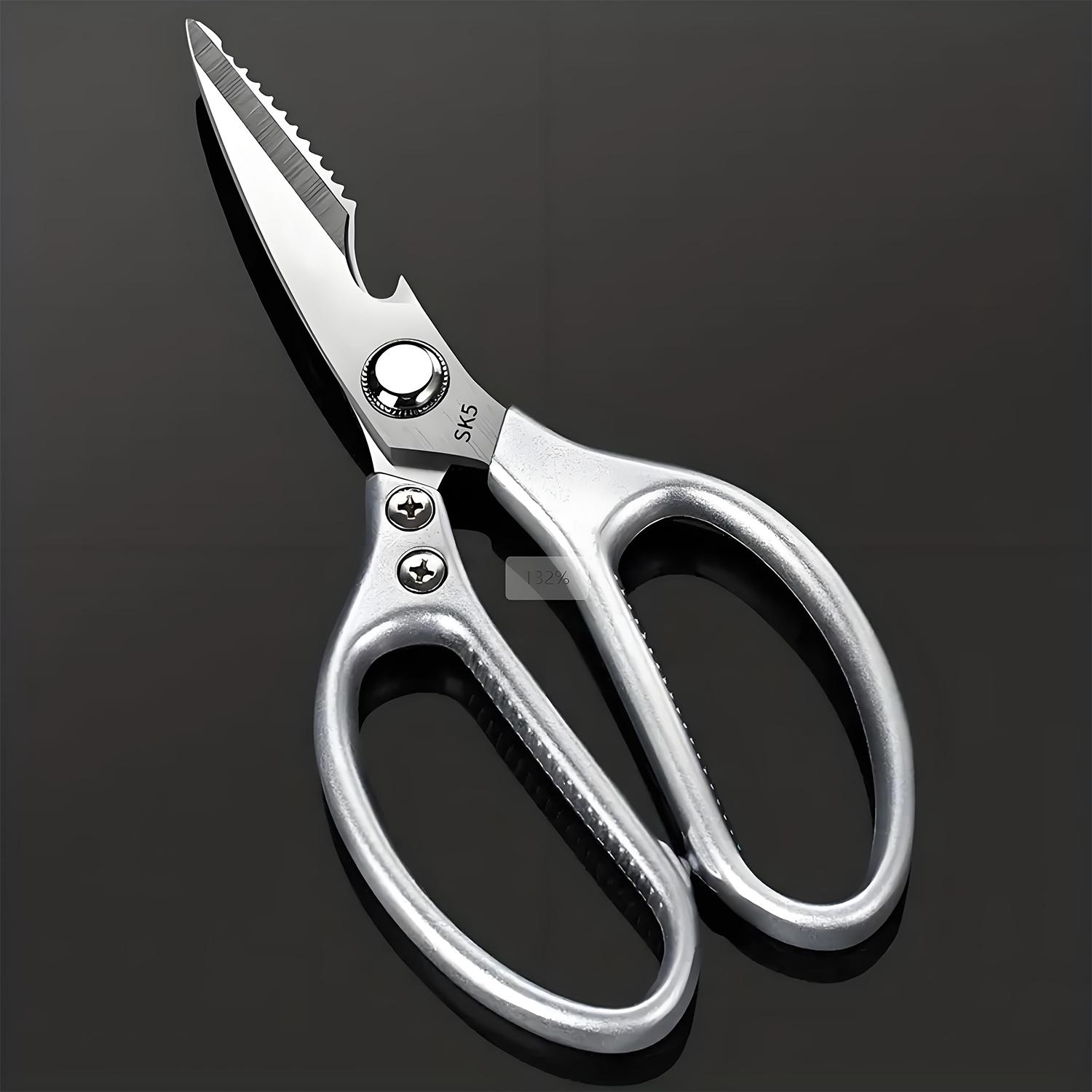 

Кухонные ножницы из нержавеющей стали Универсальные кухонные ножницы SK5 для сложных задач по резке — идеально подходят для костей, птицы, рыбы и многого другого