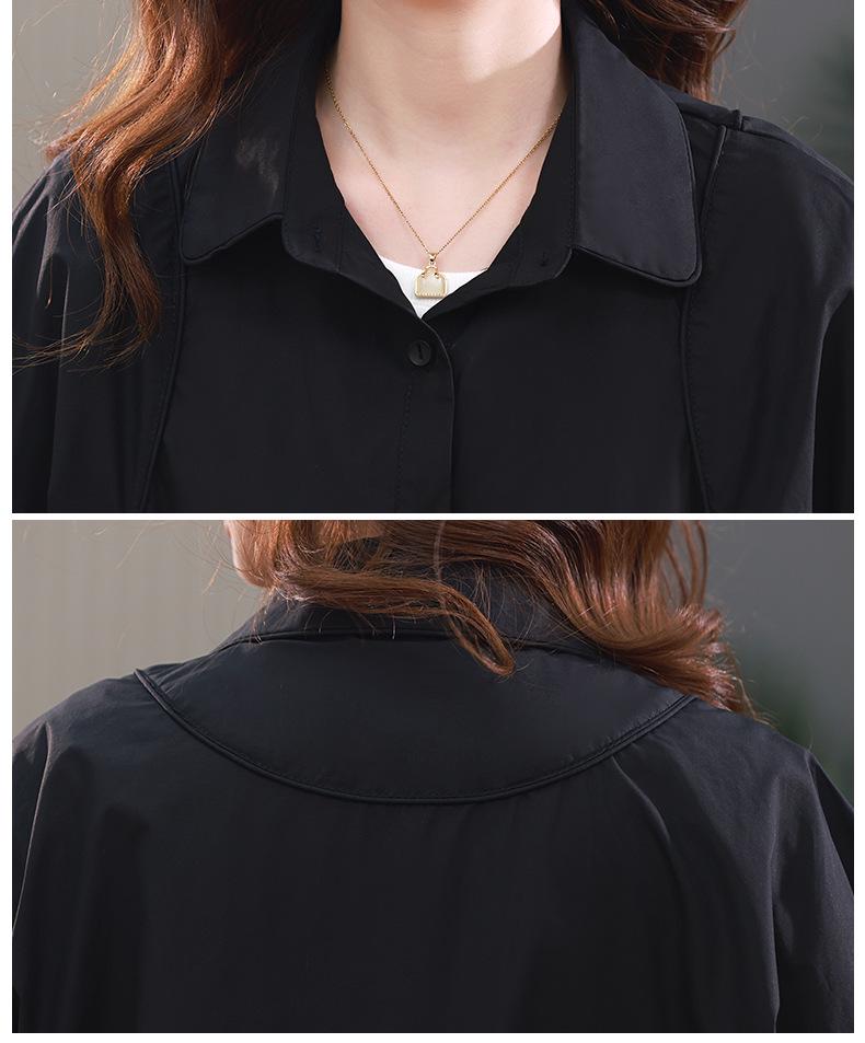 Dámská košile s dlouhým rukávem z čisté bavlny - 2024 Populární podzimní/jarní halenka