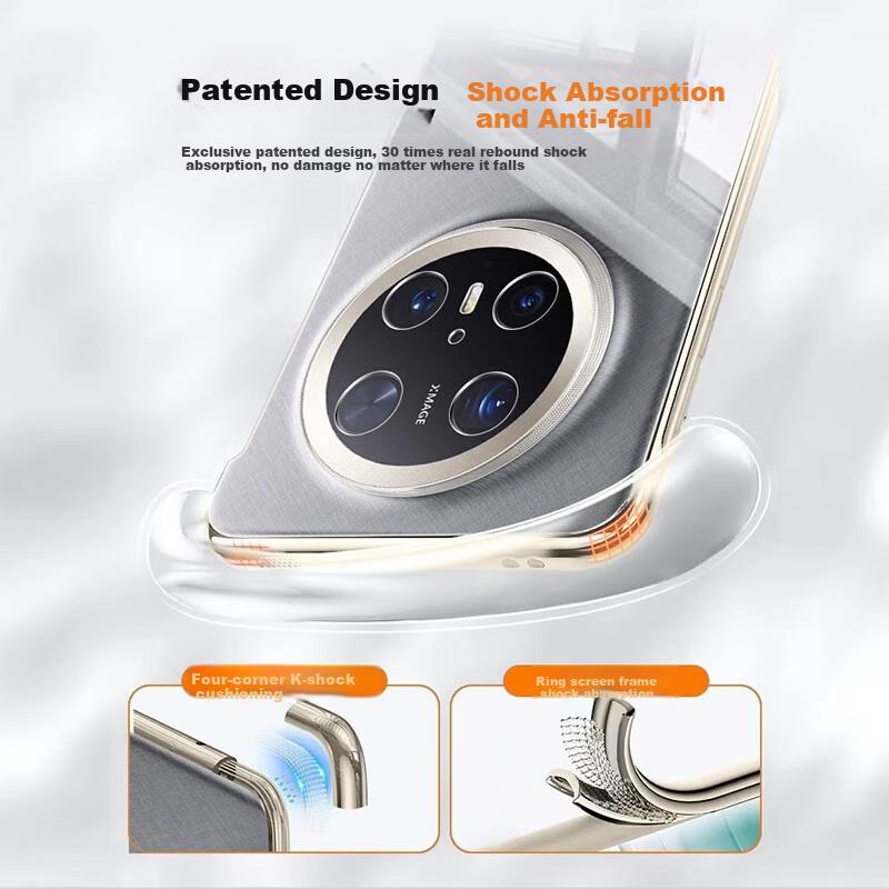 Not Easy To YellowTransparent Ultra-Thin Hard Phone Case for Huawei Mate 70 Pro, for Huawei Mate 70 Pro, Borderless, Anti-Drop, Simple and and