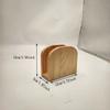 Wooden Solid Wood Tissue Box Restaurant Commercial High-End Vertical Tissue Holder Coffee Bar Hotel Bar Napkin Holder Wood