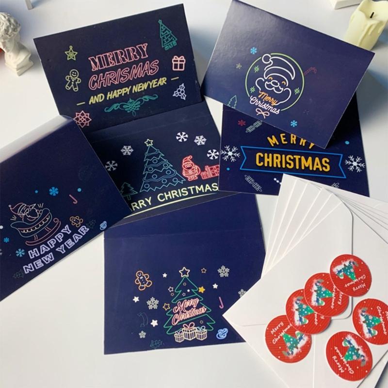 Easter Greeting Cards with Envelopes Sealing Stickers Kit Party Accessory for Festival Holiday Party Supplies