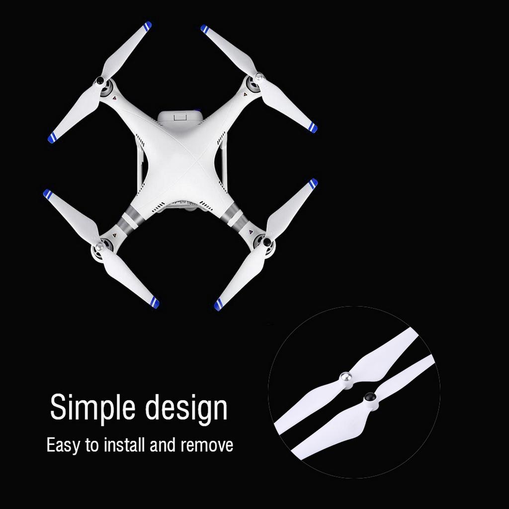 2 páry 9450 CW CCW vrtule čepele príslušenstvo pre DJI Phantom23 kvadrokoptéru (Biela   Modrá)