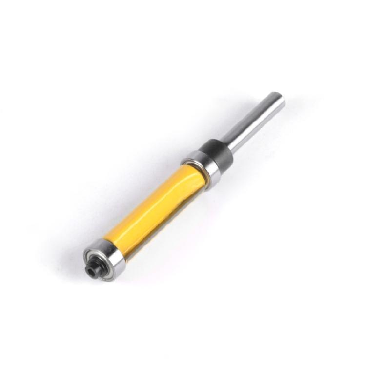 Double Edges Trimming Router Bit With Double Bearing Guide Carbon Steel Body Rust Resistant Finish for DIY Enthusiasts