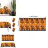 Halloween Disposable Tablecloth With Ghost And Castle Print For Party Decor