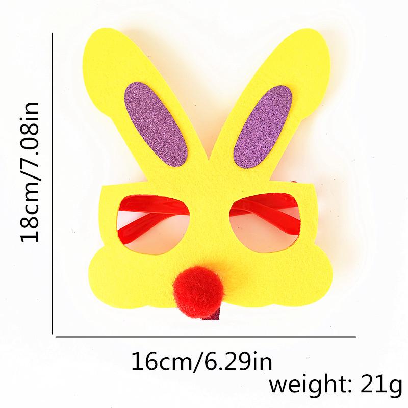 Easter Cartoon Glasses with Colorful Egg, Rabbit, Chick Designs for Adults and Kids - Perfect for Festival Parties