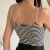 Sexy female new product chest wrap sleeveless hollow striped pleated backless thin European and American suspenders, tops