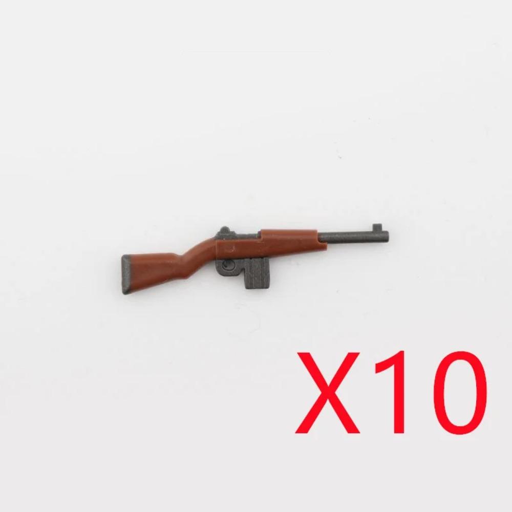 WWI WWII Building Blocks Soldiers Military Accessories Bomb Two-color Gun Mini Brick Weapons Gift Toy AKM Helmet RPG Grenad X026