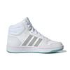 Adidas Neo Hoops 2.0 K Comfortable Durable Mid-Top Skate Shoes Kids Sneakers White GZ7774
