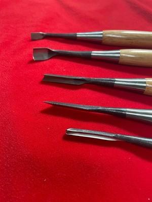 Akatsuki Japanese Wood Carving Mallet Chisel Set 10pc White Steel Yoita Japan