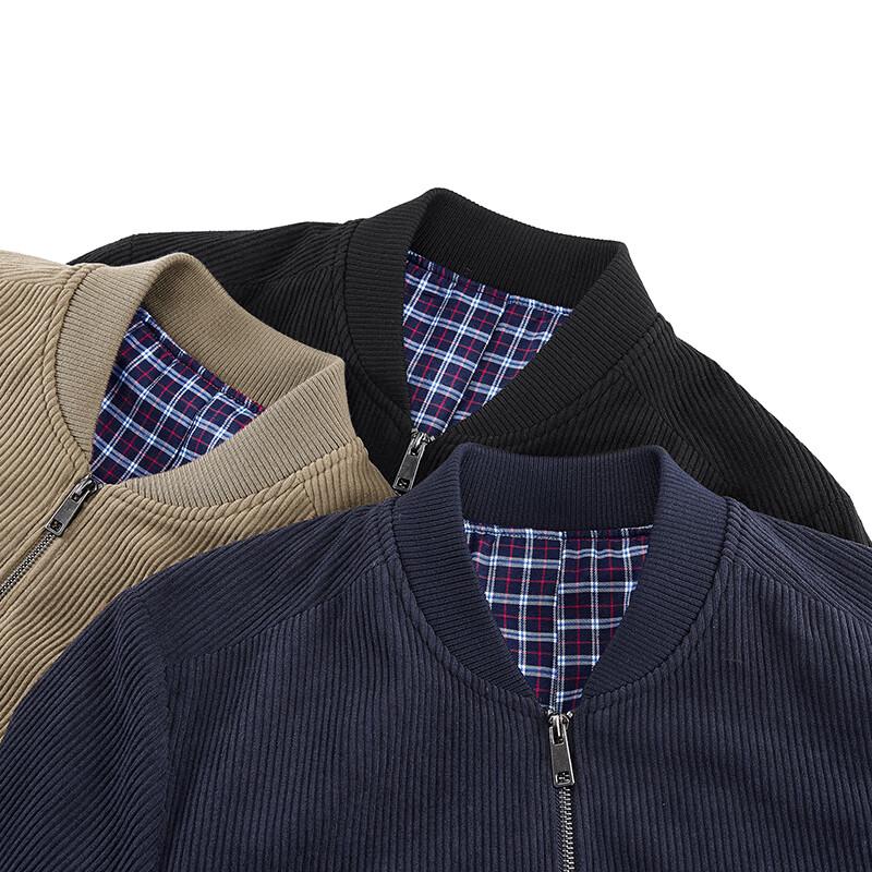 Jeep Men's Velvet Baseball Collar Jacket