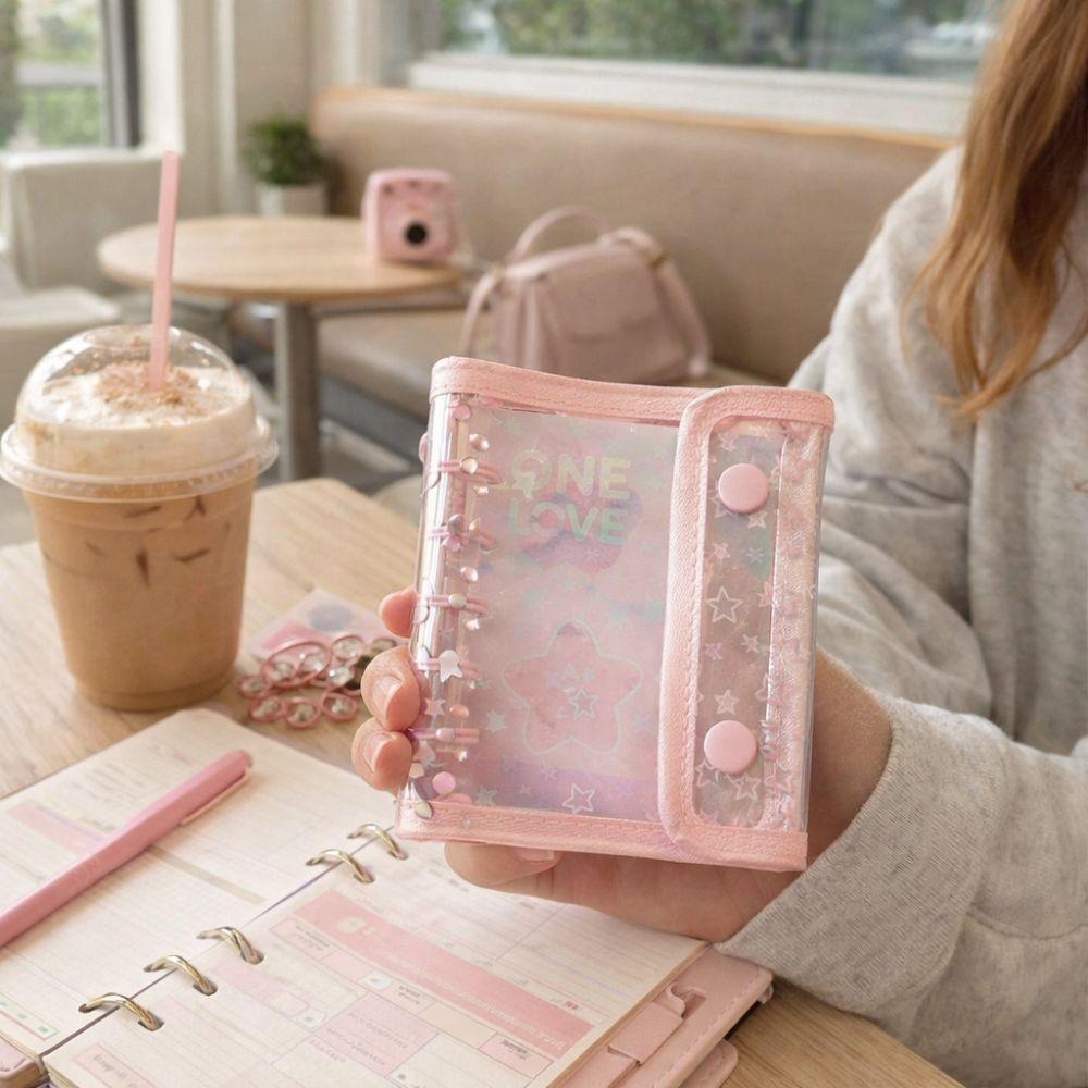 PVC Cover A5 Photo Album Waterproof Idol Card Collect Book Card Protective Case  Office Stationery