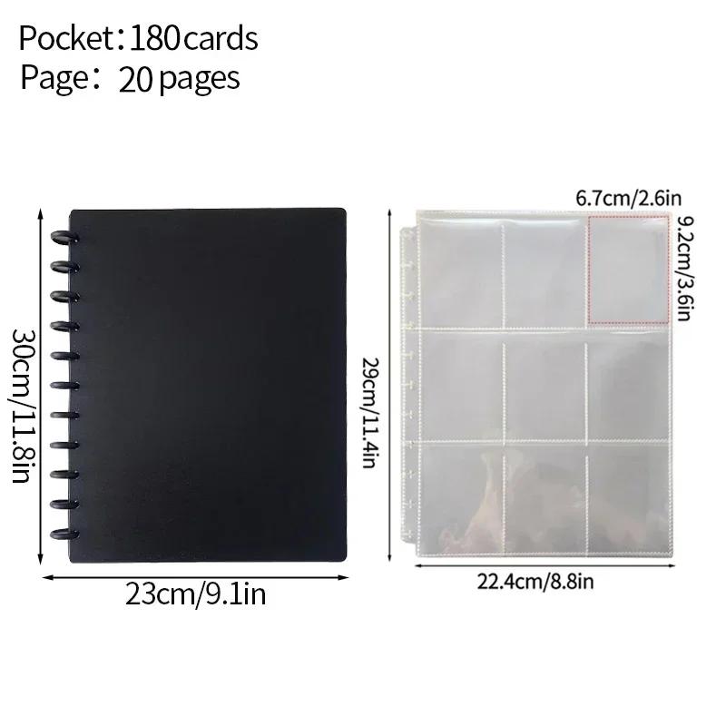 4/9Grids Kpop Photocard Binder Large Capacity Photo Album Idol Cards Storage Book Photo Protector Cover Binder With 20 Pages Set