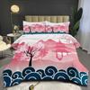 Digital Printing Fat Quilt Japanese Style Quilt Suit Three Piece Set