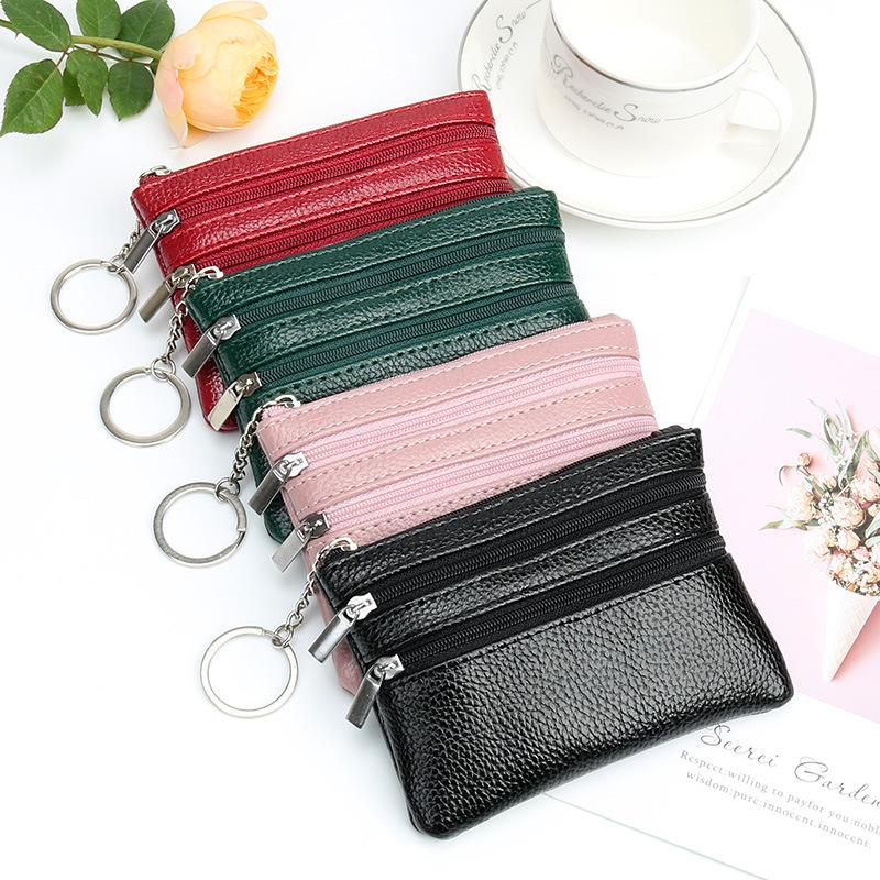 European & American Fashion Women's Coin Purse with Zipper, Key Holder, and Card Slot - Small Handheld Bag