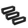 1Pc Ring Retainer Hoop Black Watch Strap Band Keeper DIY Loop Holder 16-22mm Silicone