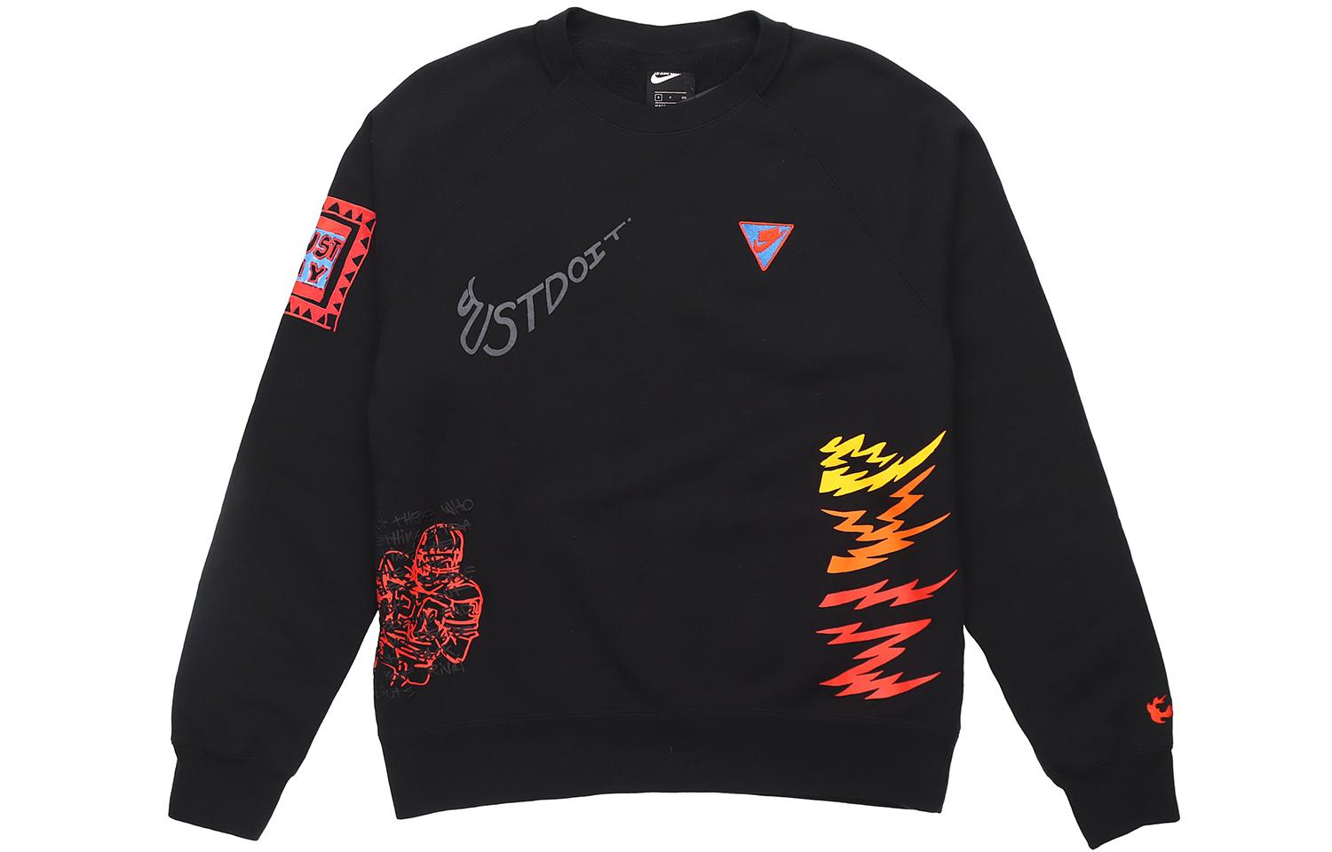 Nike Sportswear NSW 3M Reflective Graffiti Print Hoodie Black CJ5056-010 XL