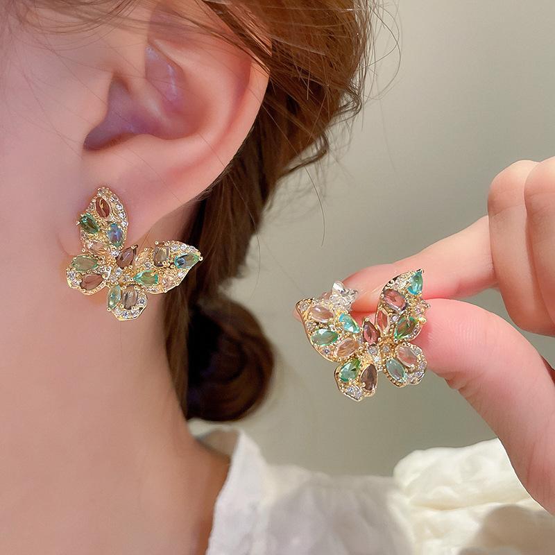 

Female Personalized Fashion Retro Butterfly Earrings 1 pair of earrings