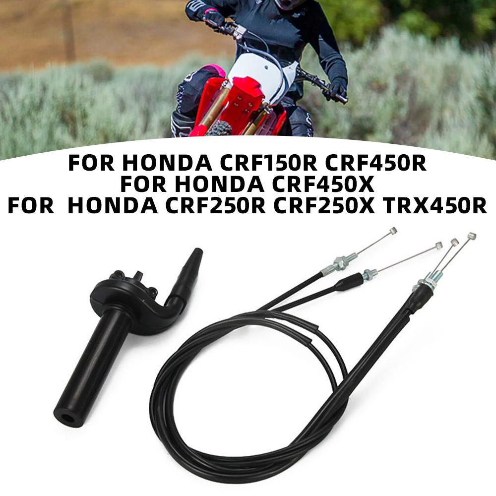 Throttle Assembly Cables For HONDA CRF150R CRF450R CRF450X CRF250R CRF250X TRX450R Motorcycles Accessories Motorcycle Parts Throttles 2