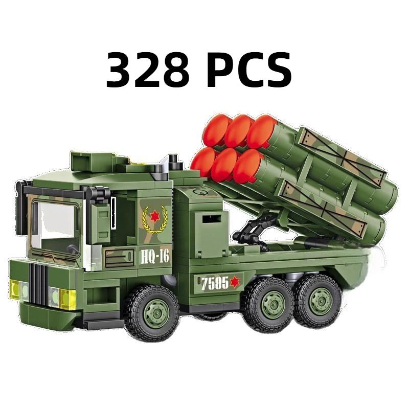 Technical Military Series Building Blocks City DF-41 Missile Vehicle Type 99 Main Battle Tank Model Bricks Toy for Kids Gift