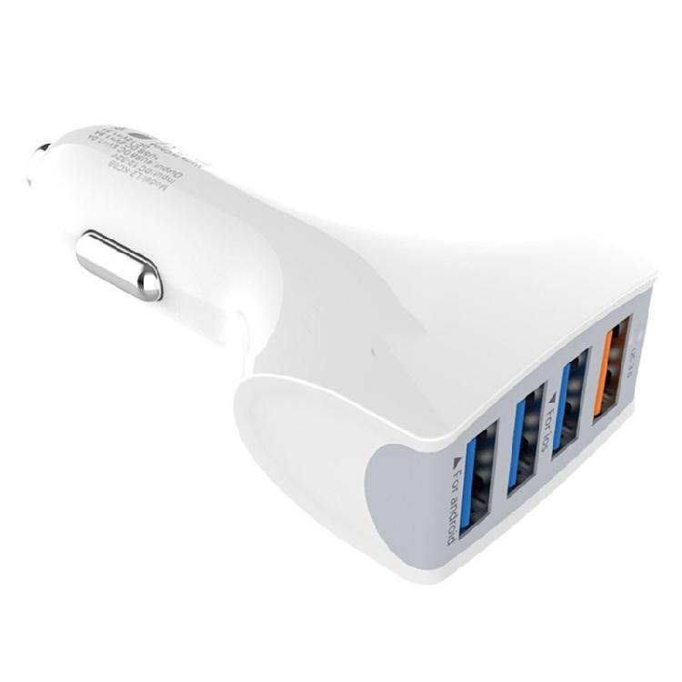 Universal USB Car Charger Adapter with 4 Standard USB Port for Vehicles Power Supply Adapter Support QC3.0
