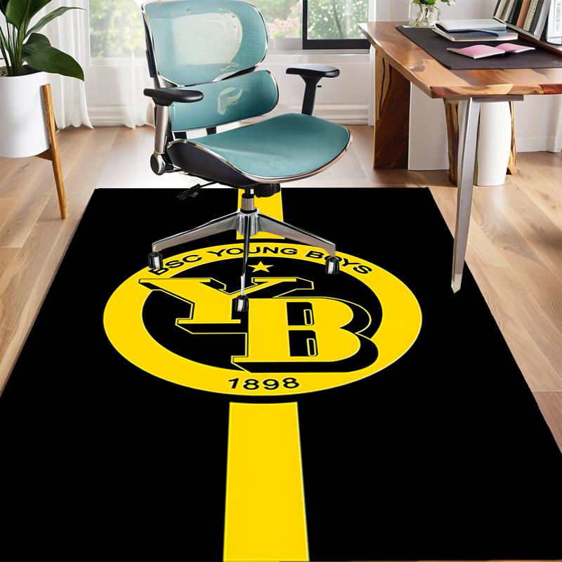 1pc Football Team Design Area Rug - Non-Slip, Soft & Cozy Floor Mat for Living Room, Bedroom, Office - Indoor/Outdoor Decorative Carpet