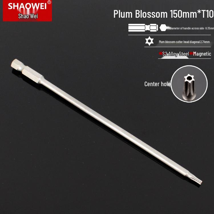 Magnetic 50mm Star Screwdriver & Hex Bit Set for Electric Drills