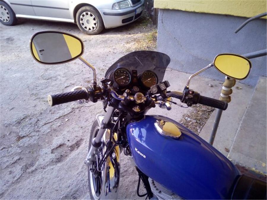 1 Pair Motorcycle Mirrors 10mm Universal Rear View Mirrors Oval Street Bike Side Mirror For Honda Suzuki Yamaha