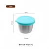 Portable Stainless Steel Sauce Cup with Leak-Proof Silicone Lid - Ideal for Outdoor Salads